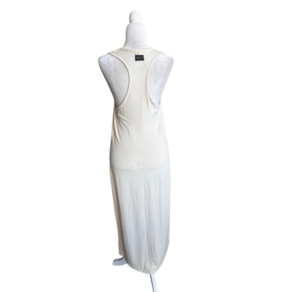 Rag & Bone Maxi Dress Cream Sleeveless Slit SZ M - Picture 3 of 14